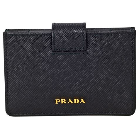 Prada Accordion Saffiano Leather Card Case 